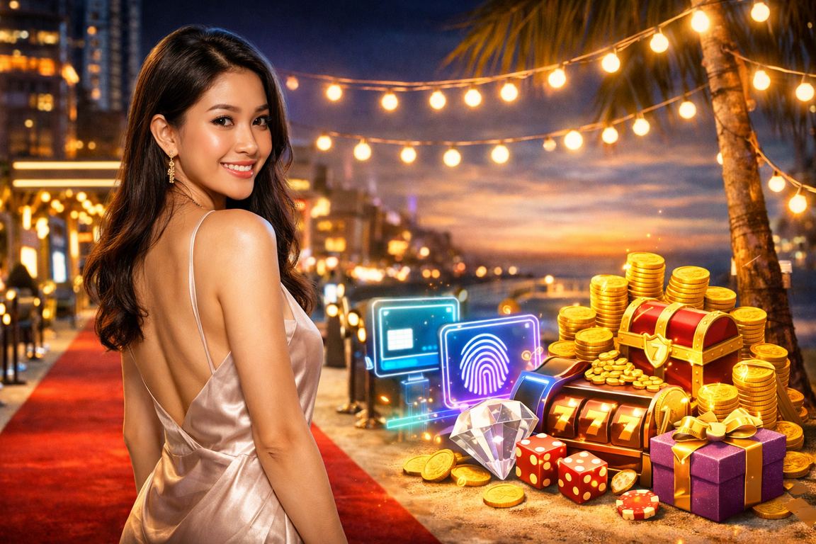 Suasana Kasino moden di Johor Bahru dengan meja Roulette