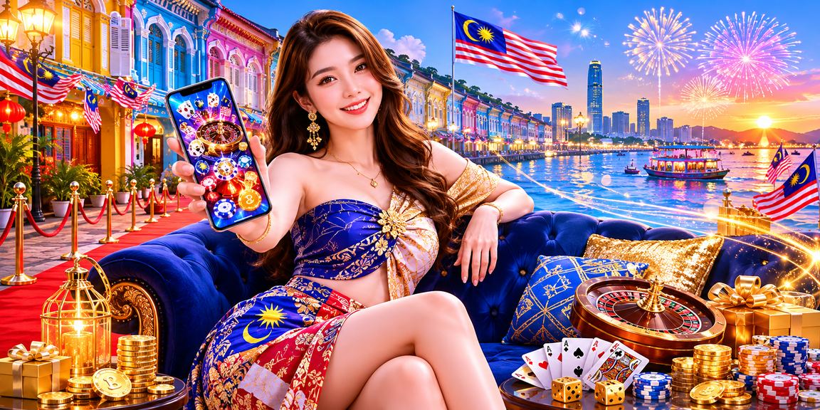 Pemain kasino di Penang menggunakan telefon pintar untuk bermain jackpot